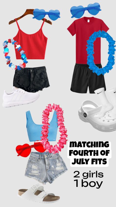 Fourth Of July Fits, Outfits For Couples, July Outfits, Summertime Outfits, July Ideas, Cruise Outfits, Trendy Outfits For Teens, 4th Of July Outfits, Cute Preppy Outfits