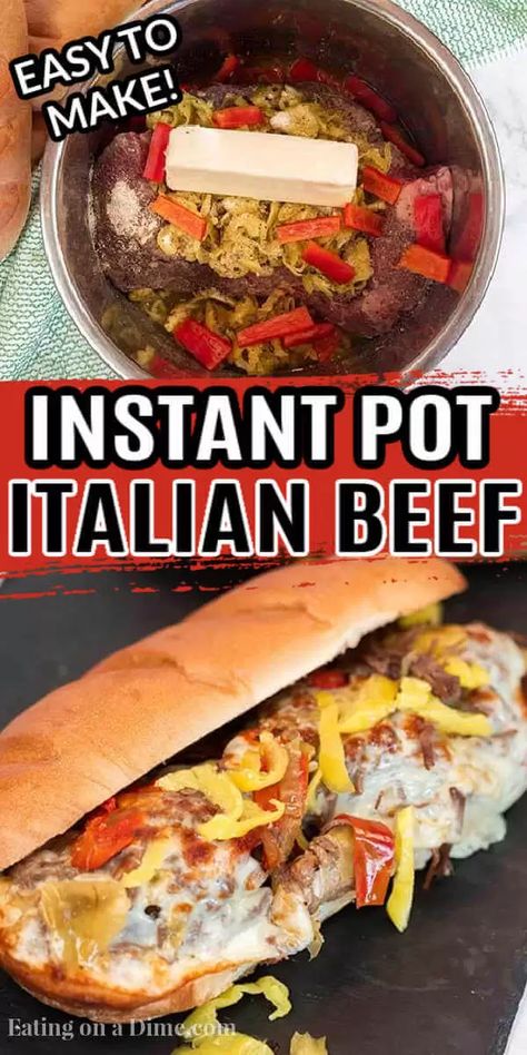 Instapot Beef Chuck Recipes, Instapot Italian Beef Sandwiches, Instant Pot Italian Beef Sandwiches, Italian Beef Instant Pot, Instapot Roast Beef, Chuck Roast Instant Pot, Beef Chuck Recipes, Instant Pot Italian Beef, Italian Roast Beef