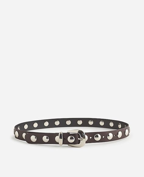 Studded Western Belt | Madewell Madewell Belt, Styling Belts, Capsule Wardrobe Accessories, Boxy Sweater, Western Accessories, Minimalist Chic, Grey Boots, Studded Belt, Black Heel Boots