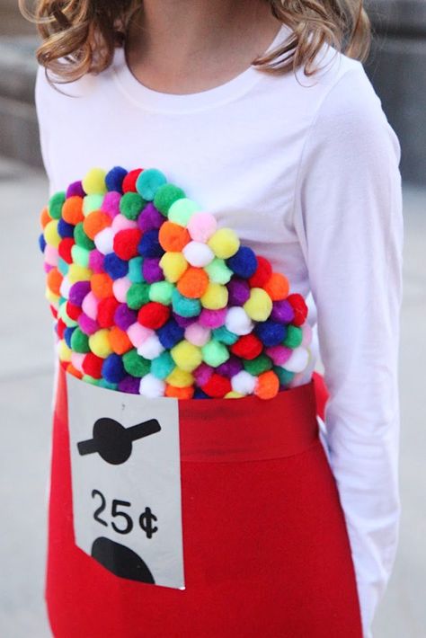 Diy Gumball Machine Costume, Gumball Costume, Gumball Machine Costume, Diy Gumball Machine, Snowman Costume, Pregnant Halloween Costumes, Easy Halloween Costume, Candy Costumes, Baby Kostüm