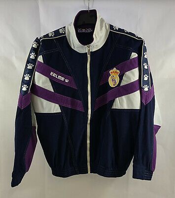 (eBay) Real Madrid Track Football Jacket 1997/98 Adults Small Kelme G769 Real Madrid Jacket, Real Madrid 2014, Real Madrid Football Club, Football Jacket, 13th Floor, Real Madrid Football, Football Jackets, Logo Real, Racing Jacket