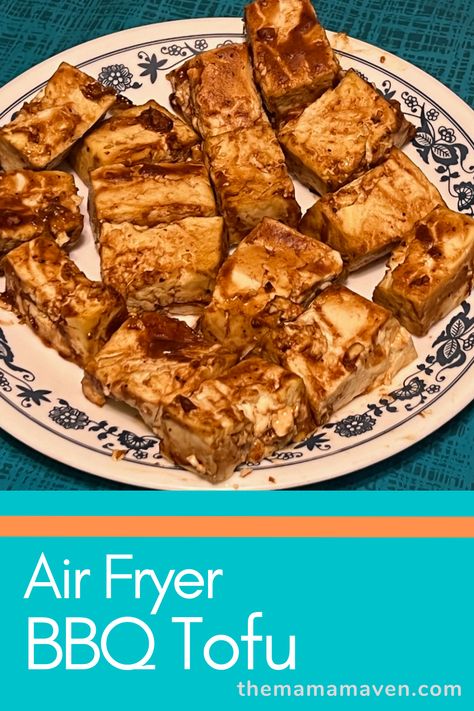 Air Fryer BBQ Tofu #airfryerrecipes #airfryer #emeril360airfryer #tofu #tofurecipes #airfryertofu #vegetarian #vegan Sugar Free Hot Chocolate, Tofu Steak, Bbq Marinade, Cooking Tofu, Bbq Tofu, How To Press Tofu, Sauerkraut Recipes, Marinated Tofu, Emeril Lagasse