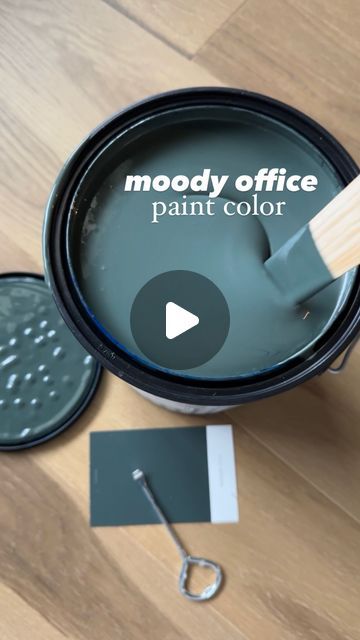 Tori || home design + decor on Instagram: "Paint teaser 🤩 I am obsessed with this color and can’t wait to show you how it’s transformed our built-ins and office! 

Follow @loveletters_home for the finished reveal 🤍

1905 Green by Magnolia Home 
-Color description: A slightly jeweled forest green hue

“While working on the design concept for our coffee shop, I was flipping through paint swatches and found myself drawn toward two different colors a deep blue, and a jewel-tone green. The idea of combining them to create a custom color is how 1905 Green came to be. I love the way this moody, dark green comes to life on the walls, balancing depth and sophistication with familiarity and comfort.”
- Joanna Gaines

#magnoliahome #magnoliahomepaint #greenpaint #paintcolors #officemakeover #diyhom 1905 Magnolia Paint, 1905 Green Paint Magnolia, 1905 Green, Moody Office, Magnolia Homes Paint, Magnolia Paint, Office Paint Colors, Office Paint, Paint Swatches