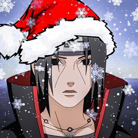 Naruto Christmas Pfp, Itachi Christmas, Anime Pfp Christmas, Akatsuki Christmas, Anime Christmas Pfp, Christmas Anime Pfp, Christmas Naruto, Xmas Anime, Naruto Christmas