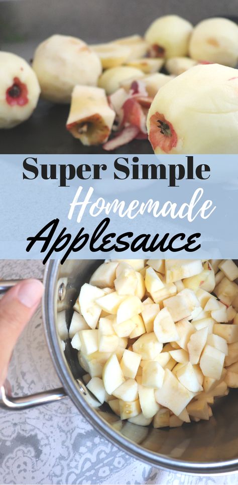 Applesauce Recipes Easy, Homemade Applesauce Recipe, Easy Applesauce, Homemade Applesauce Recipes, Heath Food, Applesauce Recipe, Homestead Blog, Easiest Recipes, Apple Sauce Recipes