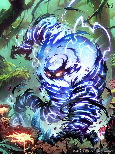 Storm Elemental, World Of Warcraft Characters, Warcraft Characters, Beast Creature, Warcraft Art, Cool Monsters, Fantasy Beasts, Monster Concept Art, Fantasy Monster