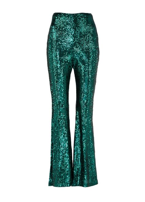 undefined Sparkle Flare Pants, Sequin Bell Bottoms, Ballroom Blitz, Sequin Flare Pants, Metallica Band, Shaggy Jacket, Tartan Mini Skirt, Statement Pants, Velvet Flare Pants