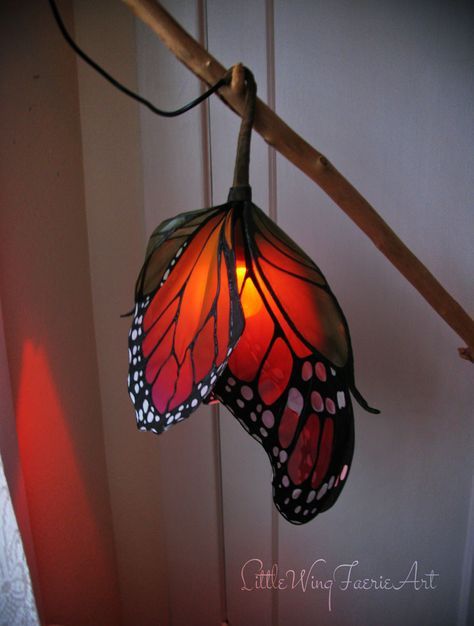 Emerging Butterfly, Butterfly Furniture, Butterfly Lights, Takken Decor, Faerie Art, Butterfly And Moth, Butterfly Lamp, Butterfly Light, Lampe Art Deco