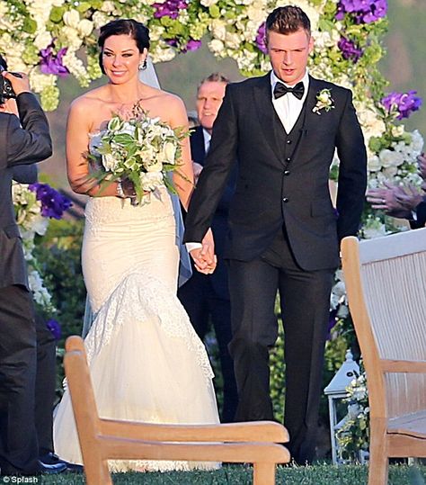 4/12/2014: Nick Carter & Lauren Kitt Tricia Helfer Hot, Lauren Carter, Backstreet Boy, Romantic Wedding Ceremony, Love Lauren, Aaron Carter, Carter Family, Hollywood Wedding, Nick Carter