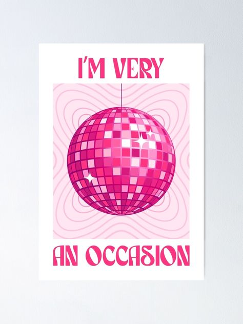 Dorm Wall Print Pink Disco Ball Drawing, Pink Disco Ball Painting, Disco Drawing, Pink Mirrorball, Disco Ball Painting, Disco Ball Art, Disco Ball Poster, Disco Poster, Disco Art