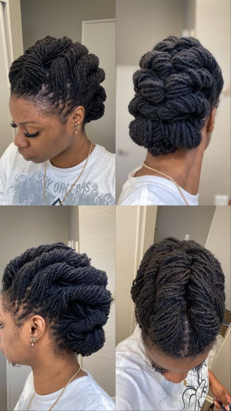 https://youtu.be/9WDQ1xLH3l4 Sisterlocks Styles Updo Wedding, Wedding Locs, Easy Updo Hairstyles Tutorials, Sisterlocks Updo, Sisterlocks Styles Updo, Lock Styles, Locs Journey, Sister Locks, Updo Hairstyles Tutorials