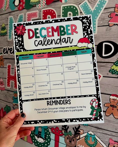 Cutesy December newsletter + calendar templates have been added to TPT and are part of the cyber sale through tomorrow! ❤️🎄📅 ☑️ The headers and text boxes are fully editable so you can customize them to fit your classroom needs. 👩‍🏫 ⭐️➡️ ➡️ Comment NEWSLETTERS for the 🔗 #newsletter #classroomideas #teachertips #classroomorganization #teacherhacks #december #classroomcommunity #elementary #teacherideas #teacherlife December Newsletter, Trendy Classroom, Child Plan, Classroom Needs, Classroom Doors, Organizational Tips, Creative Diy Projects, Bulletin Board Display, Future Teacher