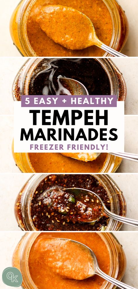 Tempeh Recipes Vegan, Tempeh Marinade, How To Make Tempeh, Meal Prep Freezer, Easy Marinades, Tempeh Recipes, Pot Recipes Healthy, Pot Recipes Easy, Vegan Sauces