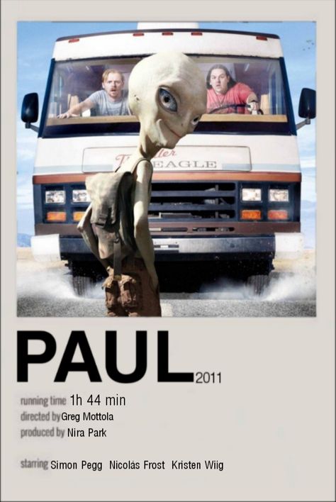 Paul Alien, Movie Minimalist, Aesthetic Movie, Something Funny, Most Paused Movie Scenes, Simon Pegg, Movie Aesthetic, Kristen Wiig, Aliens Movie