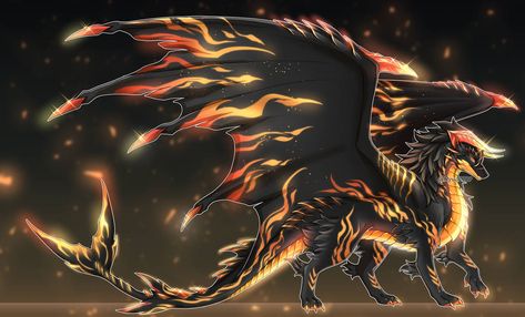 Star Dragon Fantasy Art, Black And Gold Dragon Art, Five Headed Dragon, Eclipse Dragon, Solar Dragon, Black And Gold Dragon, Sun Dragon, Lightning Dragon, Space Dragon