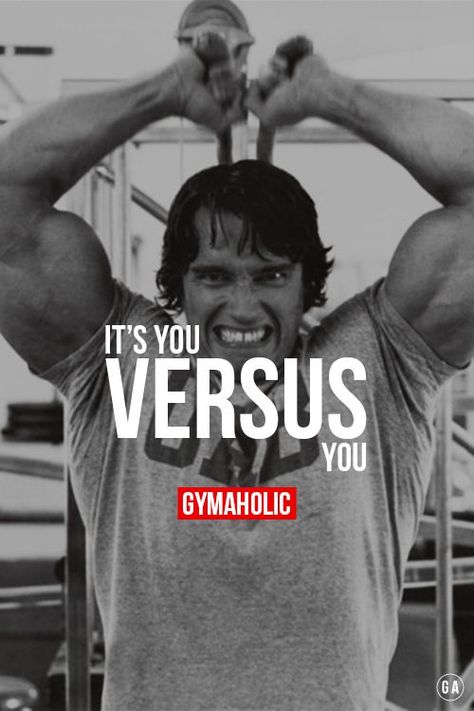 It’s you versus YOU !  Compare yourself to who you were yesterday.  Arnold Schwarzenegger Arnold Schwarzenegger Wallpaper, Morning Workout Motivation, Fitness Studio Training, Fitness Memes, Gym Antrenmanları, Gym Poster, Yoga Beginners, Training Motivation, Popular Workouts