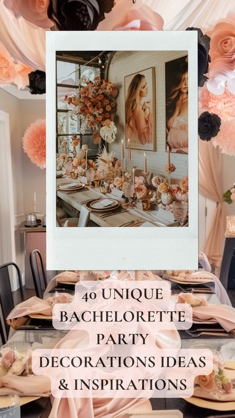 A stylish bachelorette party setup with unique decorations, including themed banners, elegant table settings, and creative decor elements for an unforgettable celebration. Bachelorette Party Decorations Ideas, Unique Bachelorette Party Themes, Elegant Bachelorette Party, Unique Bachelorette Party, Bachelorette Party Decoration, Bachelorette Party Unique, Bachelorette Party Signs, Custom Plastic Cups, Party Decorations Ideas