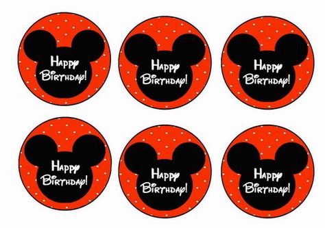 Mickey – Cupcake Toppers – Birthday Printable Mickey Mouse Cupcake, Mickey Mouse Cake Topper, Mickey Cupcakes, Baby Boy Birthday Themes, Mouse Cake Topper, Cupcake Toppers Free, Mickey Mouse Birthday Cake, Mickey Mouse Cupcakes, Mickey Mouse Clubhouse Birthday Party