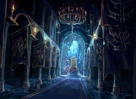 Throne Room Art, Throne Room Concept Art, Crystal Throne, D D Artwork, Room Concept Art, Room Concept, Throne Room, Crystal Light, Environment Concept Art