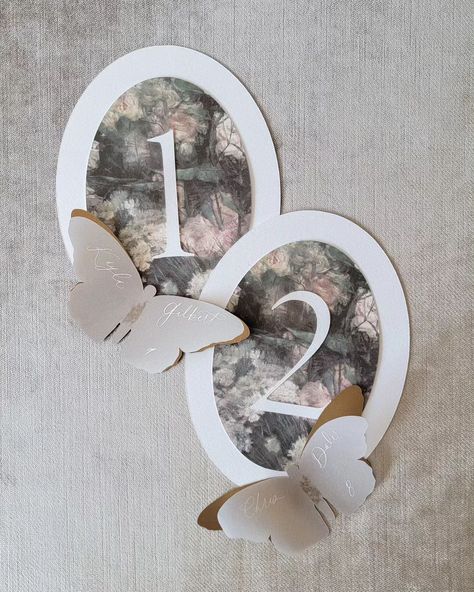 Crushing on Table Numbers: A Memoir ✨️ Seriously, I've had the most fun creating unique and elevated table numbers for my clients this… | Instagram Vellum Table Numbers, Butterfly Table Numbers, Table Number, Table Number Ideas, Unique Table Numbers Wedding, Unique Table Numbers, Number Ideas, Butterfly Table, Diy Wedding Table