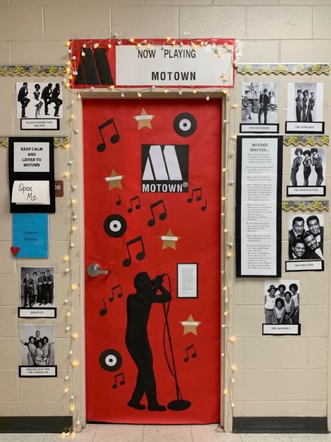 Bessie Coleman Door Decoration, Red Ribbon Week Door Decorating 2022, Bhm Door Decorations, Classroom Passes, History Bulletin Boards, Music Classroom Decor, African American History Month, Stars Classroom, Door Decorating Contest