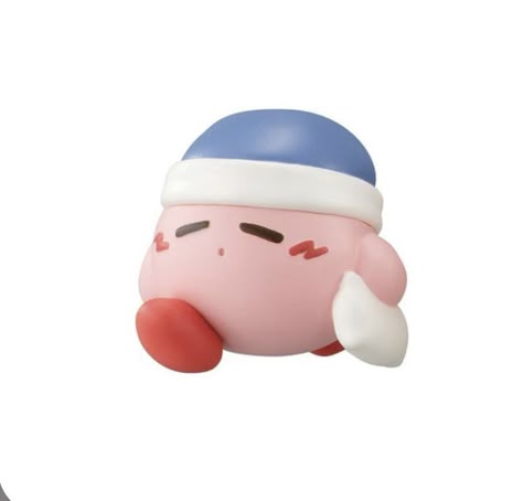 Kirby, White Background, Blue, White