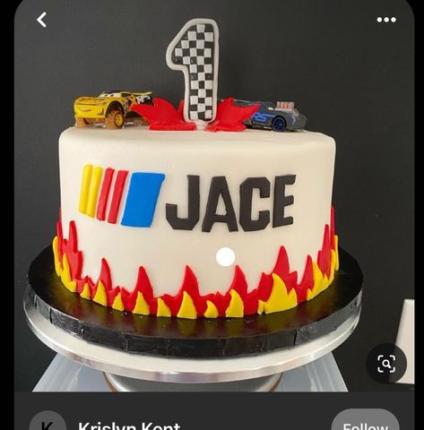 Nascar 3rd Birthday, Fast One Birthday Party Theme Cake, Talladega Nights Birthday Cake, Talladega Nights First Birthday Cake, Racing Smash Cake, Race Car Smash Cake Boy, Nascar 1st Birthday Party, Nascar Birthday Party Ideas, Fast One Smash Cake