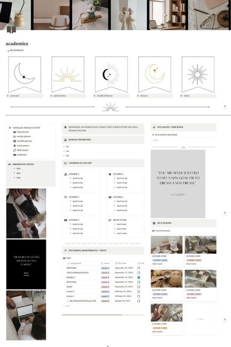 Find harmony in simplicity with our Aesthetic Beige Notion Template! Embrace the beauty of beige hues and minimalist layouts to streamline your planning process effortlessly. #HarmonyInDesign #MinimalistWorkspace #BeigeTheme #Notion. Click link to find template! #DigitalOrganization #MinimalistDesign #NotionPlanner #NotionAesthtic #NotionDashboard #NotionPlannerIdeas #WitchyPlanner #CleanGirlAesthetic #ThatGirlPlanner Beige Notion, Notion Home Page, Notion Cover, Notion Ideas, Minimalist Layout, Digital Organization, Finance Tracker, Dashboard Template, Notion Template