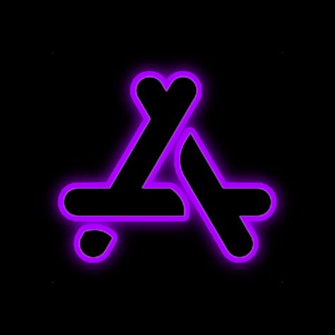 Glowing Purple App Icons, Purple Neon Icons For Apps, Dark Purple App Icons Aesthetic Neon, Neon Purple App Icons Aesthetic, Purple Apple Store Icon, Purple Neon App Logos, Purple Netflix Icon, Purple App Store Icon, Aesthetic Icons For Apps Purple Neon