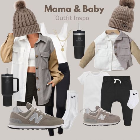 Mommy And Son Fall Outfits, Mommy And Me Boy Outfits, Mom And Boy Matching Outfits, Mom And Baby Boy Matching Outfits, Fall Baby Shower Outfit For Mom, Mother And Son Outfits, Mama Baby Outfit, Toddler Boy Winter Outfits, Mommy And Son Outfits