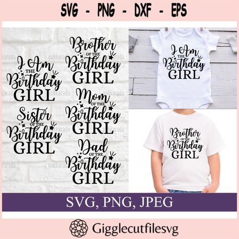 Birthday Girl Svg Bundle Birthday Family Matching Shirts Svg Mom Dad Bro Sis Check more at https://gigglecutfilesvg.art/product/birthday-girl-svg-bundle-birthday-family-matching-shirts-svg-mom-dad-bro-sis-2/ Family Matching Shirts, Bro Sis, Girl Dad, Sister Birthday, Dad Birthday, Family Matching, Matching Shirts, Birthday Girl, Mom Dad