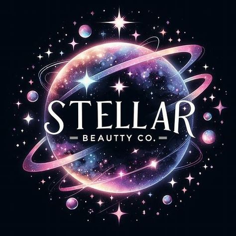 stellar beauty co text logo, cosmic - Image Creator from Microsoft Designer Cosmic Logo Design, Cosmic Logo, Illustrative Logo, Galaxy Logo, Logo Creator, Sans Serif Typeface, Galaxy Design, Serif Typeface, Logo Illustration