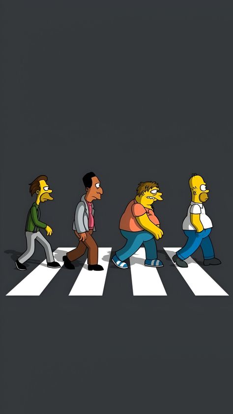 Famous Album Covers, Simpson Wallpaper Iphone, The Simpson, Funny Wallpaper, Rock Legends, Movie Game, The Simpsons, Digital Wallpaper, Series Movies