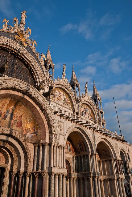 Saint Mark's Basilica, San Marco,Venice,IT Saint Mark's Basilica, St Marks Square, Byzantine Architecture, Family Ancestry, Cathedral Basilica, Amazing Man, Italy Venice, Take Me To Church, Beautiful Scenes