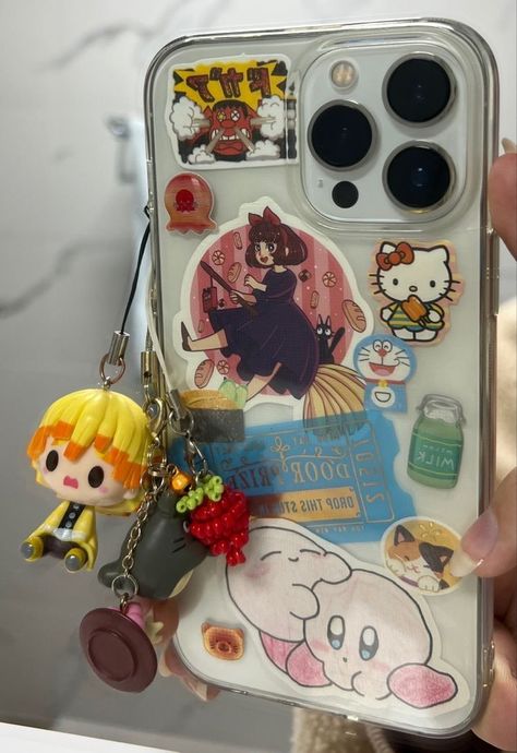 Phone Case Inspiration, Iphone 12 Pro Max Cases, Anime Phone Cases, Clear Phone Case Design, Kpop Phone Cases, Anime Phone, Iphone Case Stickers, Diy Iphone Case, Kawaii Phone Case