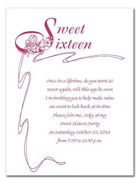 Sweet 16 invite wording Sweet Sixteen Quotes, 16th Birthday Quotes, Sweet 15 Invitations, 16 Quotes, Sweet 16 Party Invitations, Sweet Sixteen Birthday Invitations, 16 Invitations, 16th Birthday Invitations, Sweet Sixteen Invitations