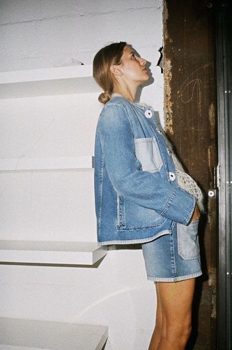 March 02 2021 at 06:00PM Acne Denim, Denim Set, Denim Inspiration, All Jeans, Denim Day, Double Denim, Cooler Look, Alternative Rock, Soft Grunge