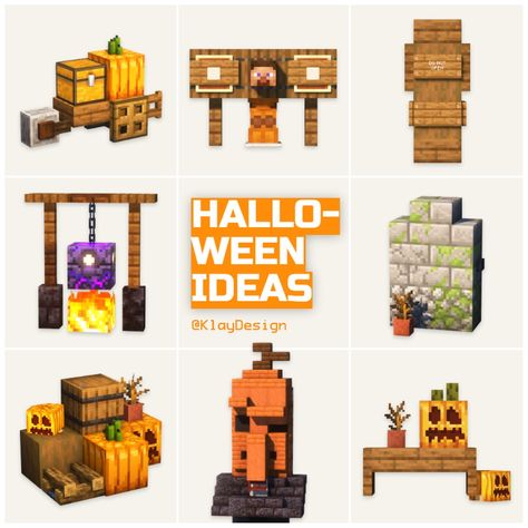 HALLOWEEN IDEAS pt1! 🎃 Spookie day is coming! And so here’s 8 crazy Minecraft ideas to decorate your base & village!! The Statue one was inspired from @xgoldrobin ! 🙌 Should I do a part 2?? 🤔👀 ——————————————— ⁃ 👻 Follow for more minecraft inspirations! ⁃ 🎃 Complementary Shaders ⁃ 🕸️ Repost with credits only! ——————————————— #minecraft #minecraftbuild #minecrafters #minecraftideas #minecraftdesign #minecraftinterior #minecraftapruce #minecrafthouse #minecraftbuildings #minecraftpe #minecrafto... Minecraft Spooky Village, Minecraft Thanksgiving, Minecraft Props, Minecraft Pet Shop, Minecraft Scarecrow, Villager Statue, Minecraft Pallets, Minecraft Halloween Ideas, Statue Minecraft