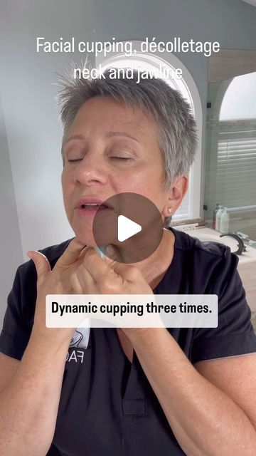 Facial Cupping How To, Facial Cupping Before And After, Cupping Placement Chart, Fascia Stretching, Facial Exercise, Wall Push Ups, Facial Cupping, Neck Wrinkles, Holistic Health Coach