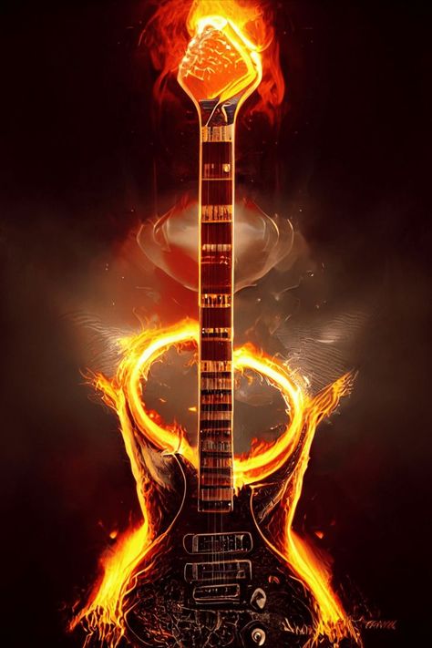 electric guitar, heavy metal, guitar, flames, fire, fiery, music genre, metal and rock, hard rock, photorealism, high definition, high quality, flaming guitar, bursting into flames, wallpapers for music fans, heavy metal fan, heavy metal music genre, flaming guitar Heavy Metal Guitar, Rock Aesthetic, Music Poster Ideas, Amazon Gift Card Free, Metallic Wallpaper, Amazon Gift Cards, Guitar Player, Art Abstrait, On Fire