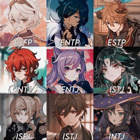 Genshin Personality Types, Mbti Chart, Anime Mbti, Intj 5w6, Intj Characters, Mbti Istj, Mbti Charts, Genshin Art, Mbti Character