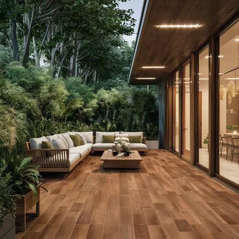 10 Stunning Outdoor Flooring Tiles Ideas to Transform Your Space Hummingbird Backyard, Flooring Tiles Ideas, Outdoor Wood Tiles, Outdoor Flooring Tiles, Simple Backyard Ideas, Tile Looks Like Wood, Outdoor Patio Flooring Ideas, Porcelain Wood Tile Floor, Outdoor Tiles Floor