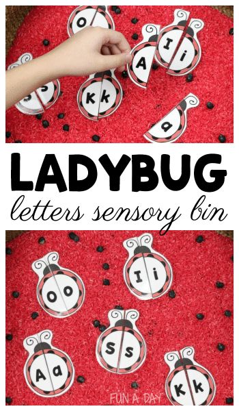 Ladybugs Preschool, Montessori Works, Bug Activities, Insects Preschool, Bugs Preschool, Ladybug Theme, Free Preschool Printables, Letter Games, Abc Activities