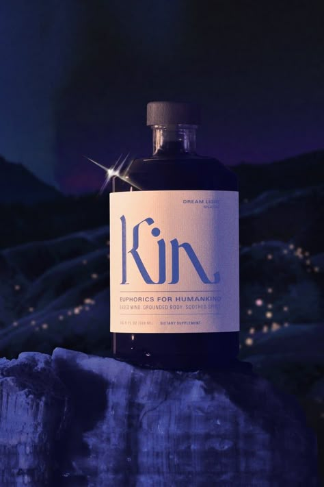 Kin Euphorics, Alcohol Packaging, Beauty Products Photography, Cover Art Design, Witch Aesthetic, Night Cap, Most Wanted, Instagram Design, Light Recipes