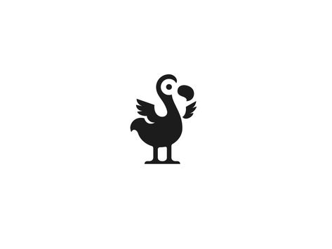 Dodo by Daniel Bodea Dodo Tattoo Design, Dodo Cartoon, Dodo Bird Tattoo, Dodo Tattoo, Dodo Illustration, Latest Graphic Design Trends, Art Profile, Logo Design Negative Space, Vogel Tattoo