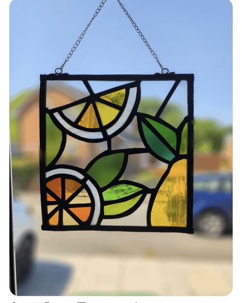 Stained Glass Window Designs Simple, Stain Glass Window Art Simple, Simple Stained Glass Patterns Free Printable Templates, Stained Glass Oranges, Simple Stained Glass Patterns Sun Catcher, Small Stained Glass Projects, Sunshine Stained Glass Pattern, Glass Painting Patterns, Glass Suncatchers