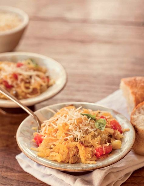 Recipe: Spaghetti Squash with Asagio Cheese Fresh Spaghetti, Asiago Cheese, Heirloom Tomato, Asiago, Squash Recipes, Heirloom Tomatoes, Spaghetti Squash, Pumpkin Seeds, Cheese Recipes