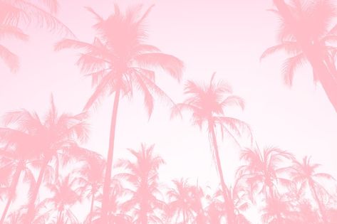 Pink Palm Trees Wallpaper, Beach Desktop Backgrounds, Cartoon Background Design, Palm Aesthetic, Barbie Background, Tree Desktop Wallpaper, Palm Tree Background, Barbie Malibu, Cartoon Garden