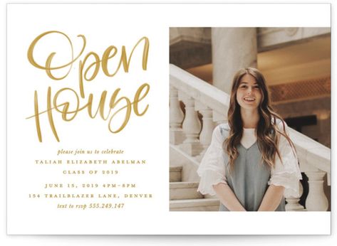 Graduation Open House Invitations, Open House Party Invitations, Open House Invitations, Graduation Open House, Open House Parties, Open House Invitation, Invitation Graduation, Graduation Open Houses, Grad Announcements