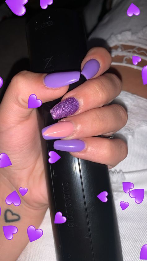 Nails Roxo, Nails Violet, Bright Colored Nails, Aqua Nails, Purple Acrylic Nails, Squoval Nails, Nails Now, Simple Gel Nails, Nail Tip